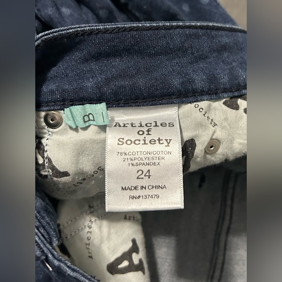 Articles of Society Polka Dot Skinny Jeans - Picture 6 of 10